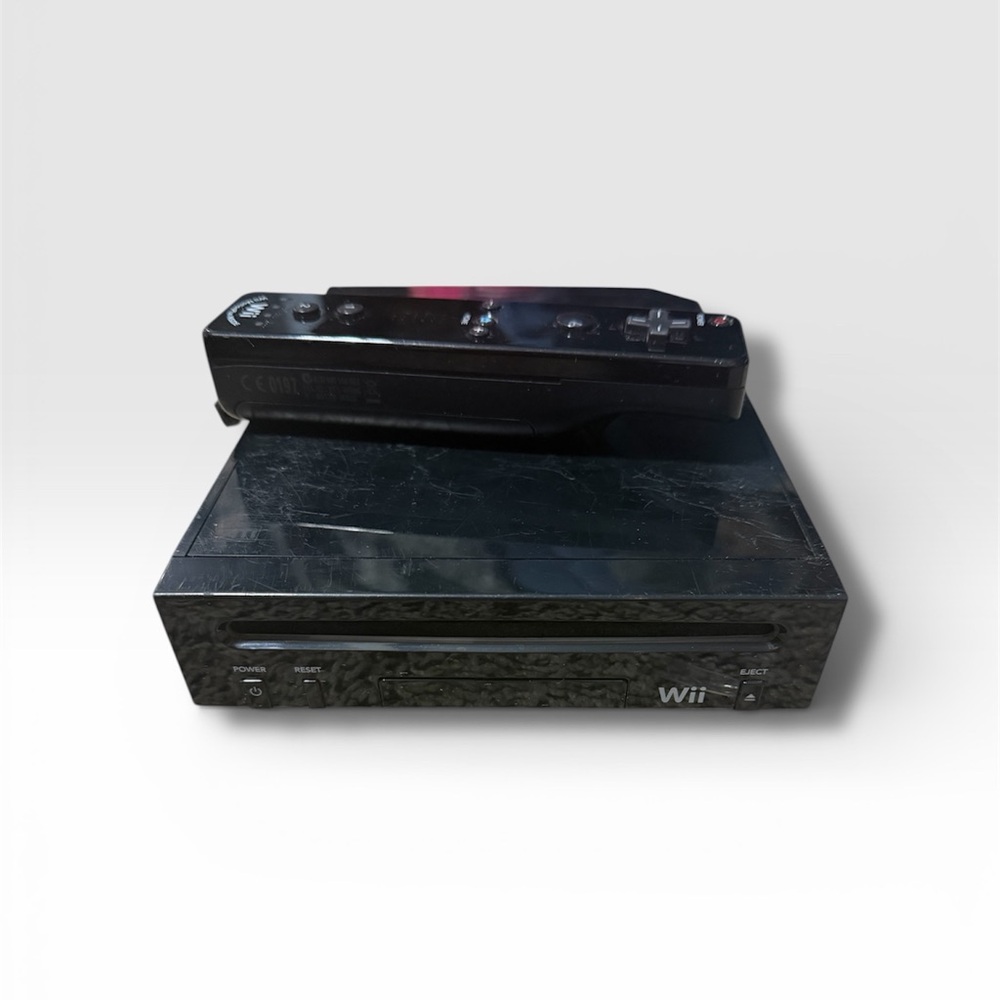 Nintendo Wii Console with Black Remote